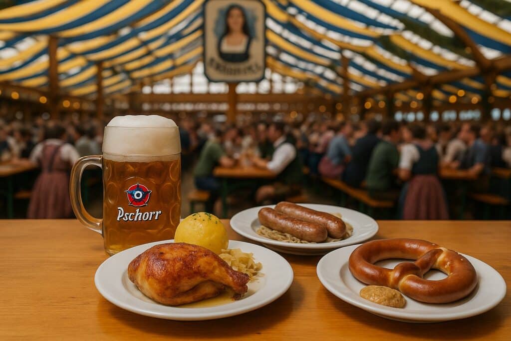 Speisen im Pschorr Bräurosl Festzelt